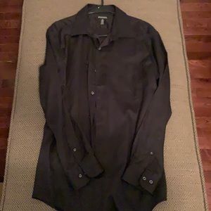 Men’s George Medium Black Dress Shirt